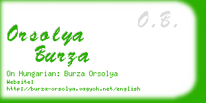 orsolya burza business card